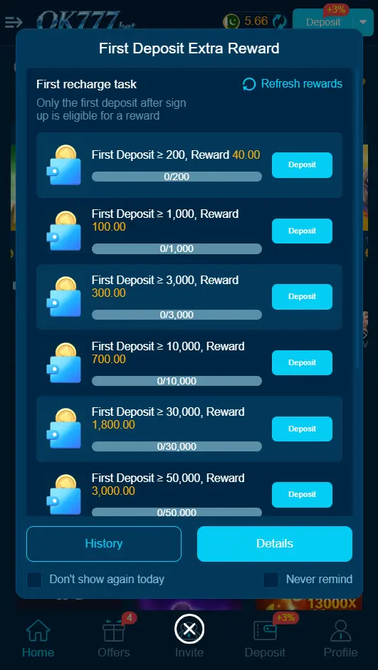 QK777 First Deposit Bonus